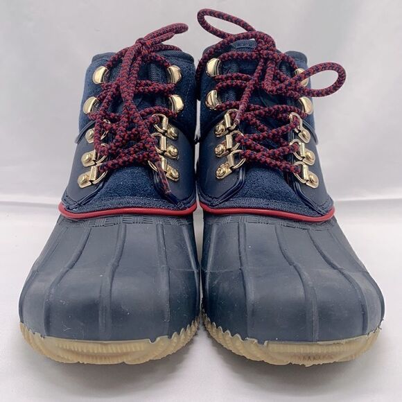 Tommy Hilfiger RINAH Dark Blue Rain Duck Boot Size 5 - Picture 3 of 12